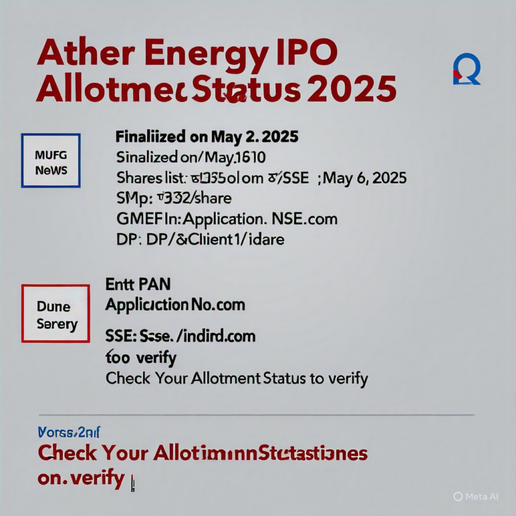 Ather Energy IPO allotment status